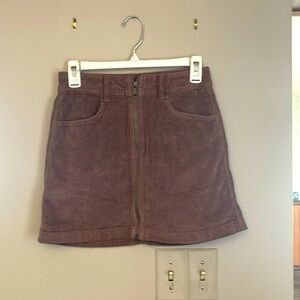 American Eagle Light Purple Corduroy Skirt Sz 00